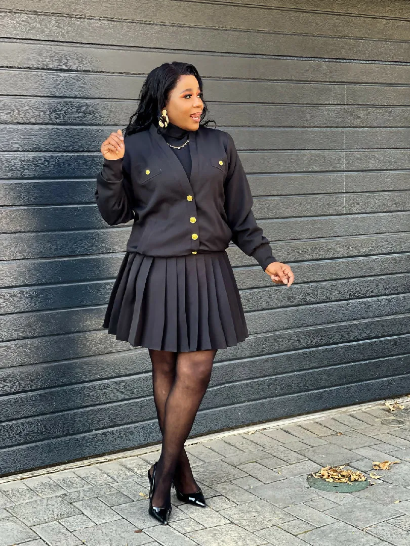 Pleated Skirt Set