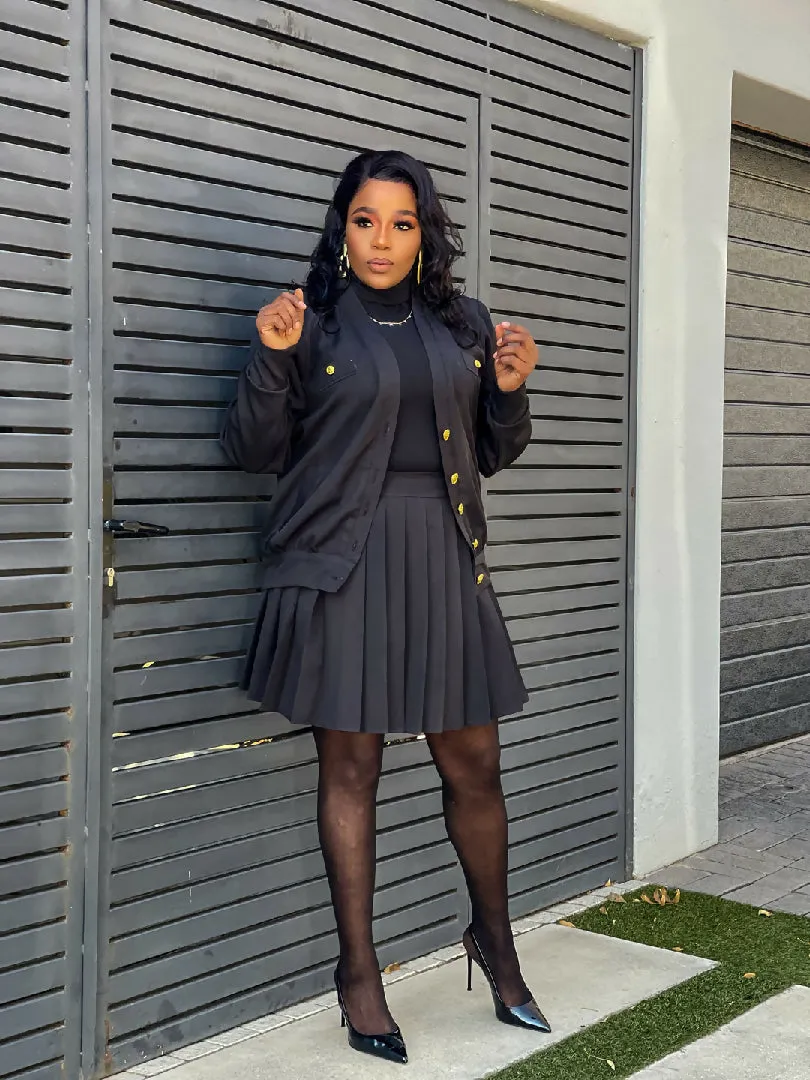 Pleated Skirt Set